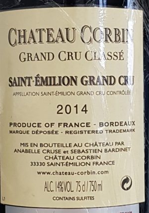 Chateau Corbin 2014