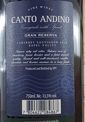 Canto Andino Gran Reserva